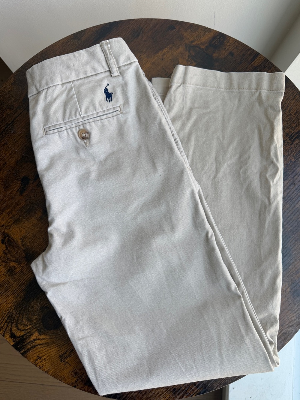 Polo Ralph Lauren Boys Beige Stretch Chino Pants Size 12